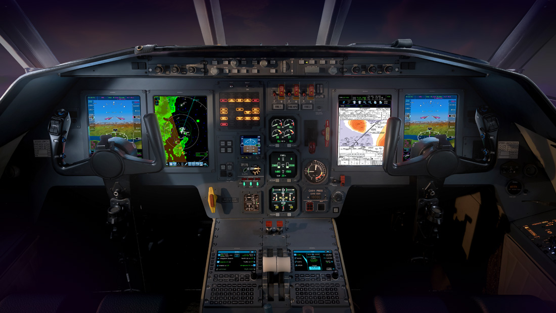 Falcon 900B with InSight Flight Display System